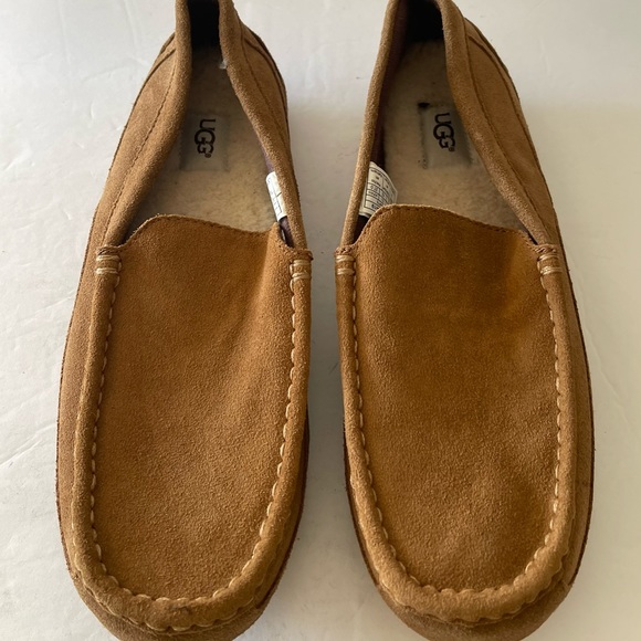UGG Mens Ascot Slippers Suede Brown 9 ??